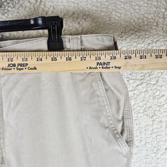 Carhartt Canvas Work Pants Men's 40x34 Relaxed Fit Beige Workwear - Picture 3 of 10
